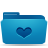 Folder, Favorites, Blue LightSeaGreen icon