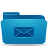 mails, Folder, Blue LightSeaGreen icon