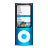ipod, Blue, nano Snow icon