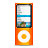 nano, Orange, ipod OrangeRed icon