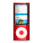 red, nano, ipod Snow icon