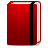red, Moleskine DarkRed icon