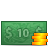 10, Money, Coins SeaGreen icon