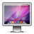 Computer, monitor, screen, snowleopard, Aurora, glossy Icon