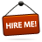 Hire, sign, red, Me Firebrick icon