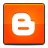 Social, blogger OrangeRed icon