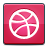 dribbble, Social Crimson icon