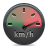 Gauge, meter, speed, Kmh Gray icon