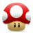 Mushroom, Super, mario DarkRed icon