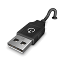 Flash drive, Usb Black icon