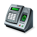 Products, Fingerprint, reader, Accounting Black icon