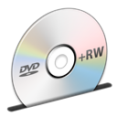 Dvd+rw, disc Black icon