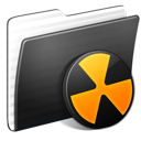 Folder, Burnable, stripped DarkSlateGray icon