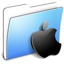 smooth, Apple, Folder, Aqua Black icon