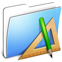 Folder, smooth, Applications, Aqua LightSkyBlue icon