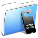 Disturb, Aqua, smooth, Folder, Not, Do Black icon