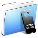 Not, stripped, Disturb, Aqua, Do, Folder Black icon