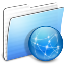 Folder, stripped, Sites, Aqua LightSkyBlue icon