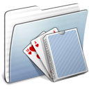 Folder, card, stripped, Graphite, deck LightSteelBlue icon
