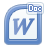 File, word, document SteelBlue icon