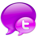 pink, Logo, twitter, In DarkViolet icon