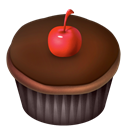 Cherry, food, cake, Chocolate SaddleBrown icon
