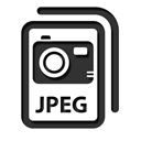 Jpeg, jpg Black icon