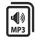 mp3 Black icon