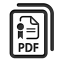 Pdf Black icon