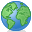 planet, earth, Publish, green SteelBlue icon