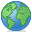 planet, earth, Publish, green Icon