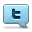 twitter, Balloon SkyBlue icon