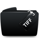 Tiff, Folder Black icon