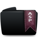 Asp, Folder Black icon