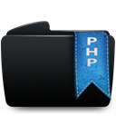 Php, Folder Black icon