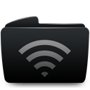Wifi, Folder Black icon