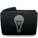 Idea, Folder Black icon