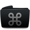 Folder, cmd Black icon