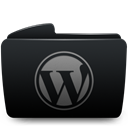 Folder, Wordpress Black icon