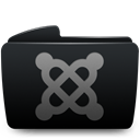 Folder, Joomla Black icon