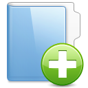 Add, Folder SkyBlue icon