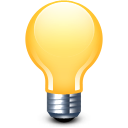 bulb, light Khaki icon