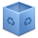 Empty, Trash SteelBlue icon