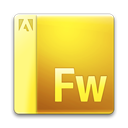 document, Fireworks, File Gold icon