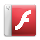 document, flashplayer, File Crimson icon