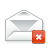 mail, x DarkGray icon