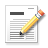 document, Edit, paper, File, pencil Black icon