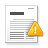 warning, paper LightGray icon
