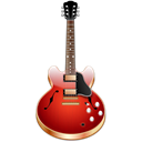 instrument, guitar Black icon