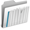 Library, Folder Gainsboro icon
